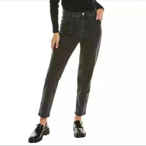 Sale Current Elliott Pleated Gravity Straight Jeans